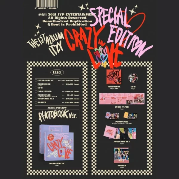 itzy crazy in love special edition ver photobook 1 2