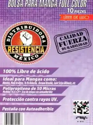 Bolsa De Polipropileno Para Mangas Full Color (10 Unidades)