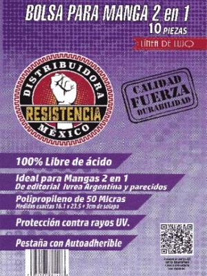 Bolsa De Polipropileno Para Mangas 2 en 1 T50161